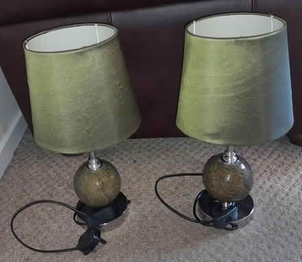 Photo of free Pair green lamps (Burgess hill) #1