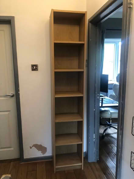 Photo of free Tall wood shelves (M30 8HP) #4