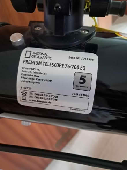 Photo of free National Geographic Telescope (Belper DE56) #3