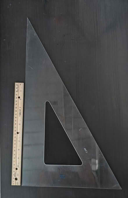Photo of free Plastic drafting triangle (Baltimore) #1