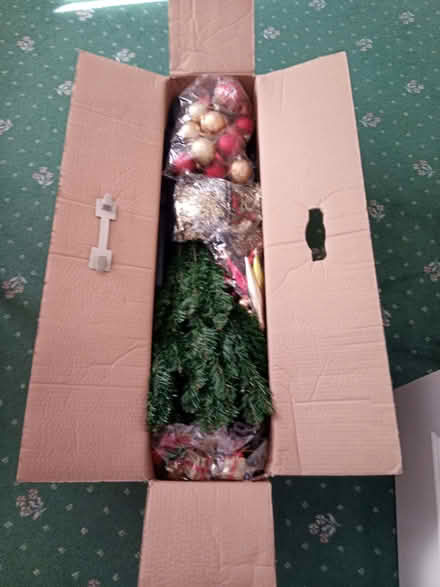 Photo of free Christmas tree and decorations (Westbury BA13) #2