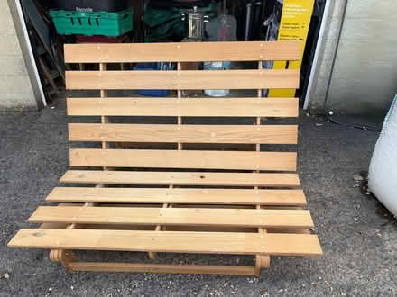 Photo of free Wooden futon base. (Oldfield Park) #2