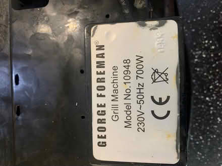 Photo of free George Foreman grill machine (CW11) #3