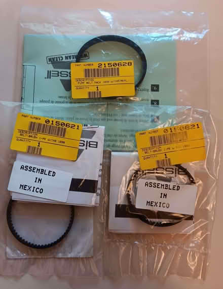 Photo of free Bissell Proheat Carpet Cleaner Replacement Belts (Knutsford WA16) #1