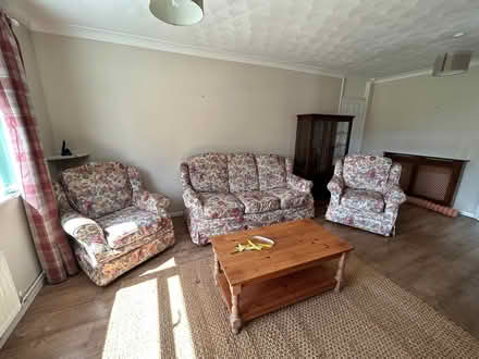 Photo of free Sofa and 2 chairs (Woolpit, Bury St Edmunds) #1