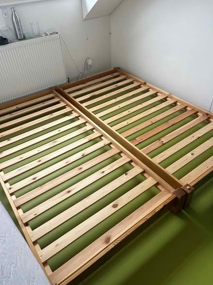 Photo of free Wood Bed frame (9 old north road, sg8 5ds) #3
