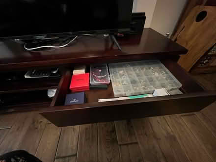 Photo of free TV Stand with shelves (Southfields) #2