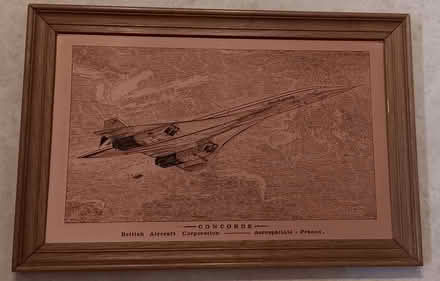 Photo of free Concorde framed copper etching (Bussage GL6) #1