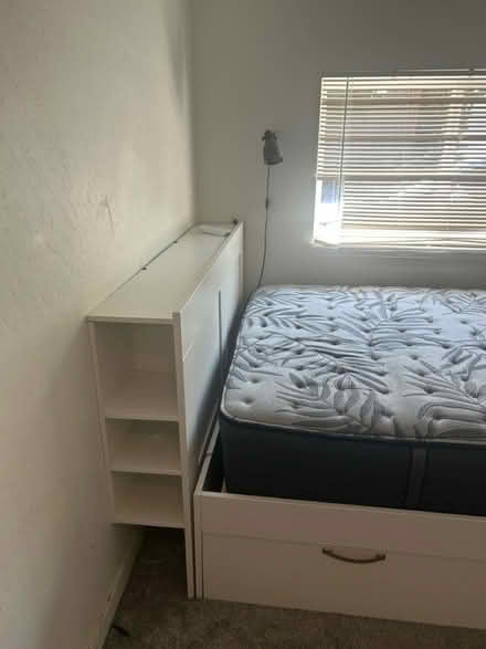 Photo of free Queen bed base w/drawers/ headboard (South Ashland) #2