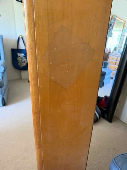 Photo of free Double / Queen wood headboard (Belmont / Carlmont) #4