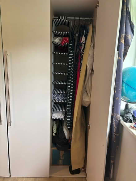 Photo of free 3 door tall gloss white wardrobe (Boreham Street) #2