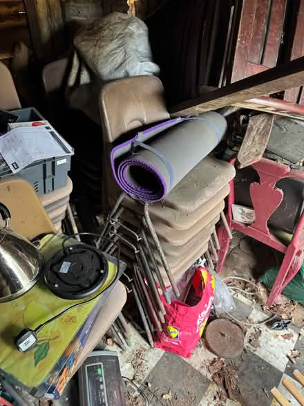 Photo of free Approximately 50 plastic chairs (Harlington LU5) #1