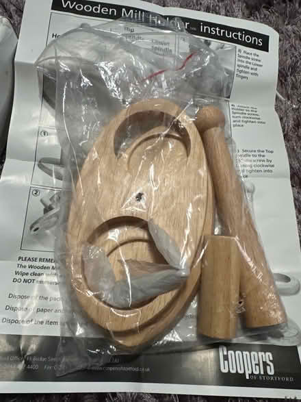 Photo of free Wooden mill holder (Ashford TW15) #1