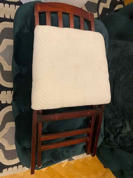 Photo of free 1 flat folding chair (N14 Oakwood Park) #1