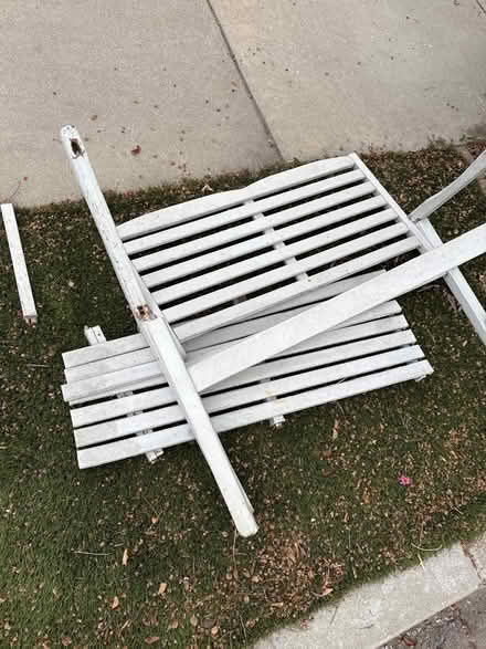 Photo of free wood exterior chair complete (Glendora ca) #2