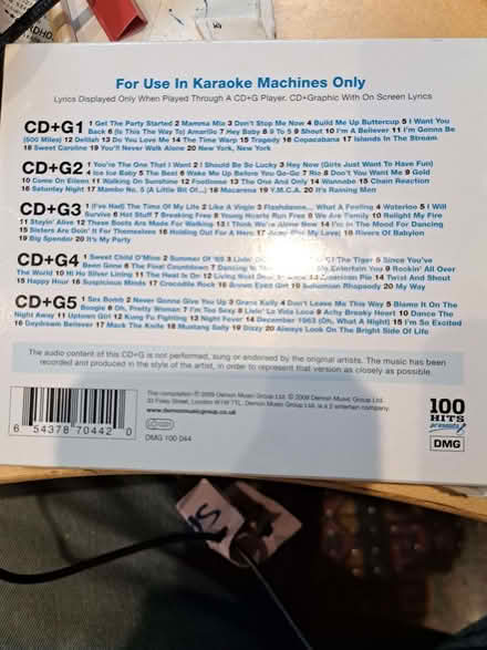 Photo of free Karaoke CDs (Chipping Norton OX7) #2