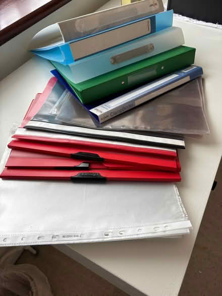 Photo of free A4 plastic sleeves and folders (Bexleyheath DA6) #1
