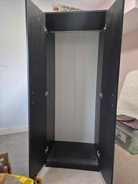 Photo of free Black wood effect wardrobe (Long Eaton NG10) #2