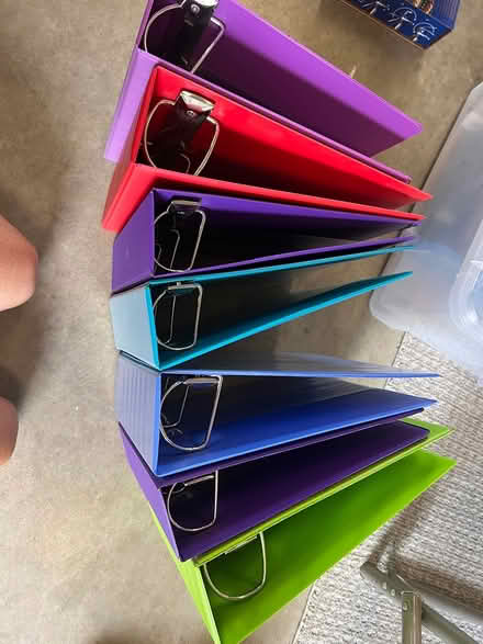 Photo of free D-ring Binders & Dividers (Niwot) #3