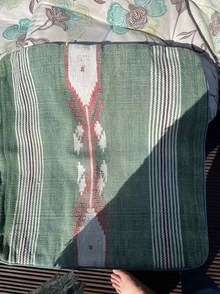 Photo of free Garden cushions and blanket (Golden Green TN11) #4