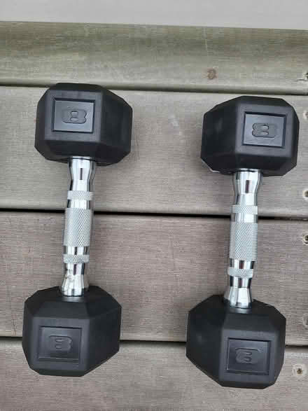 Photo of free 8 lb. Weights (West Swanzey NH) #1