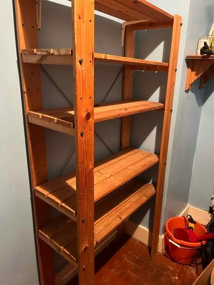 Photo of free Wooden shelves with bracket (NW10) #1
