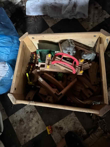 Photo of free A box of Brio toy train track, trains points etc, (Harlington LU5) #3