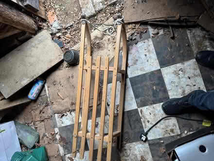 Photo of free A child's wooden sledge (Harlington LU5) #1
