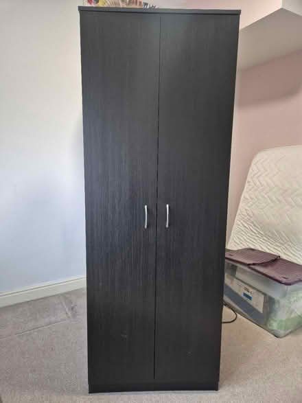 Photo of free Black wood effect wardrobe (Long Eaton NG10) #1