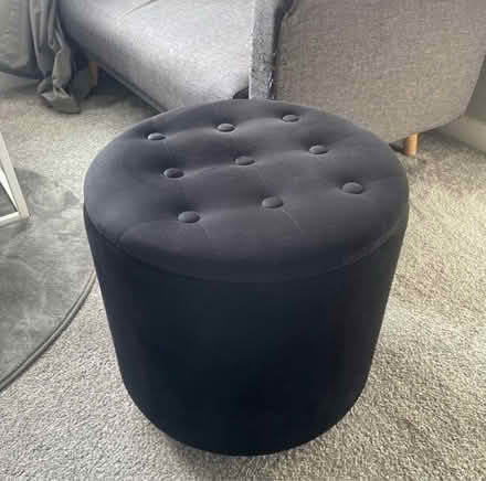 Photo of free Matte Velvet Storage Stool (Congleton) #1