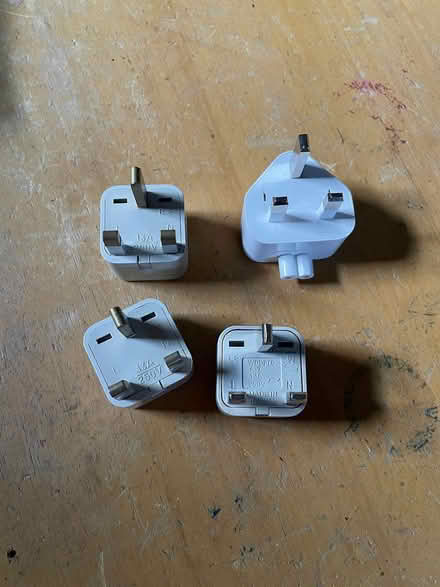 Photo of free 4 UK plug adapters (Woolen Mills, Cville) #1
