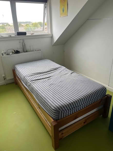 Photo of free Wood Bed frame (9 old north road, sg8 5ds) #2