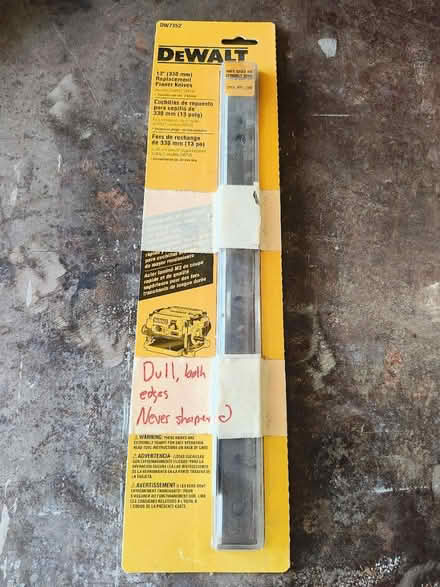Photo of free Used pack of DeWalt planer blades (Westmont) #2