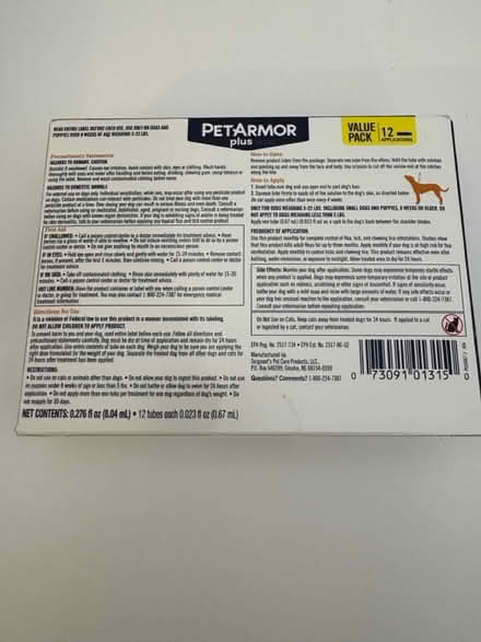 Photo of free PetArmor+ Flea/Tick/Lice Prevention (Dimond/Fruitvale) #2