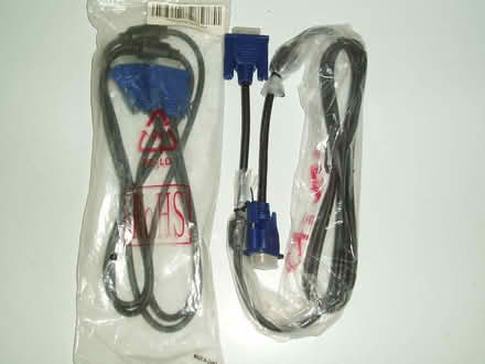 Photo of free 3 New VGA Cables (Unopened) (Yateley GU46) #1