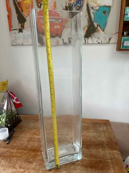 Photo of free Very Tall glass column vase (Royston, by the station (SG8)) #2