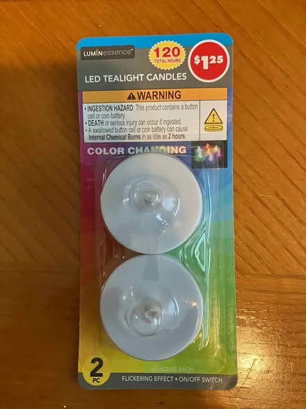 Photo of free Set of 2 Color Changing Tealights (West End of Watertown) #1