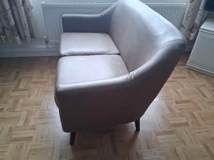 Photo of free Dunelm tub/small brown sofa (CO13) #3