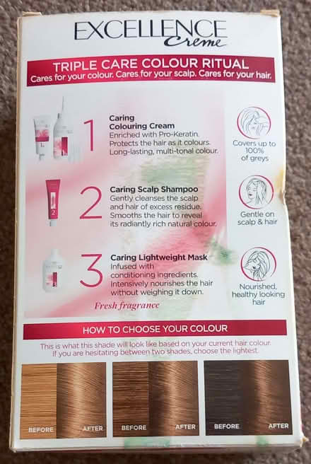 Photo of free L'Oreal Excellence Creme - Triple Care Colour Hair Dye (Erith DA8) #3