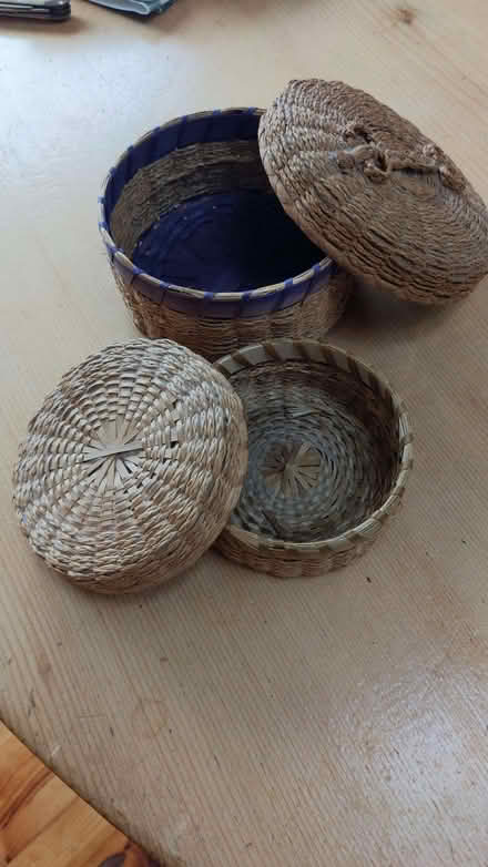 Photo of free Woven jewellery etc storage boxes (Lightpill GL5) #1