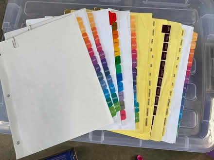 Photo of free D-ring Binders & Dividers (Niwot) #4