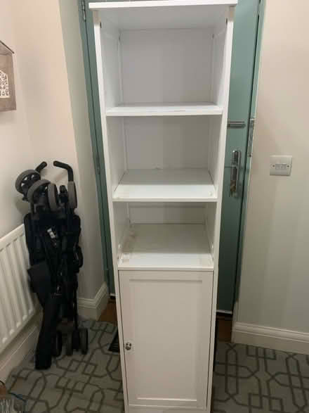 Photo of free Tall wooden bathroom cabinet (Hereford, HR2, Ross road) #1