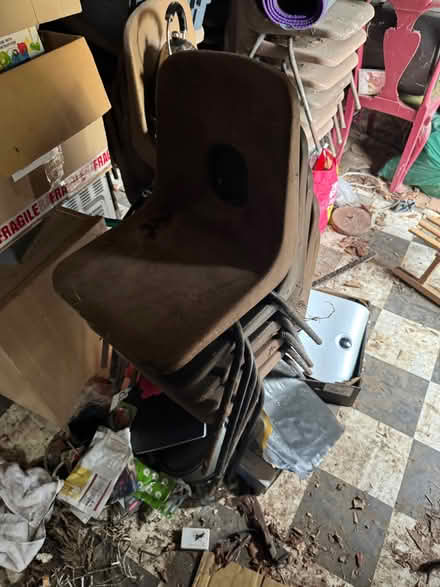 Photo of free Approximately 50 plastic chairs (Harlington LU5) #2