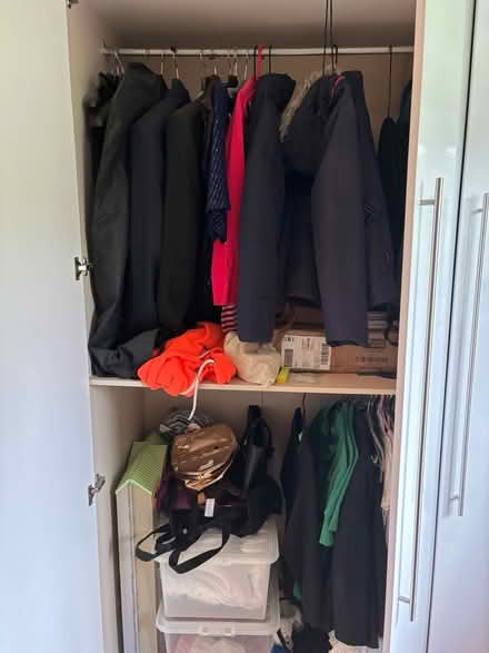 Photo of free 3 door tall gloss white wardrobe (Boreham Street) #3