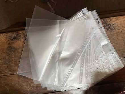 Photo of free Files: A4 plastic punched pocket x 37 (Lyncombe) #1