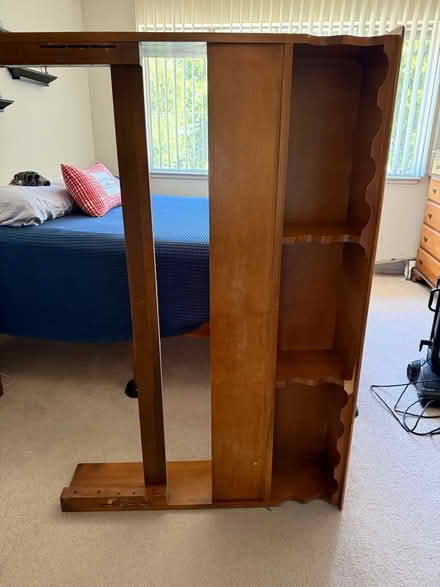 Photo of free Double / Queen wood headboard (Belmont / Carlmont) #2