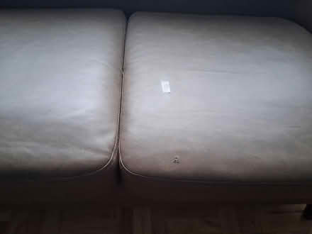 Photo of free Dunelm tub/small brown sofa (CO13) #2