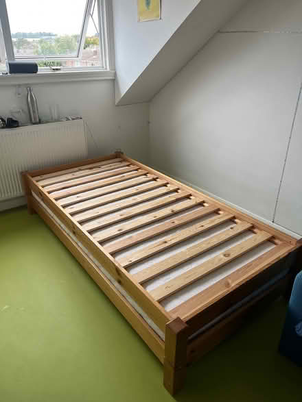 Photo of free Wood Bed frame (9 old north road, sg8 5ds) #4