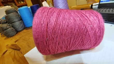 Photo of free Knitting yarn, acrylic, on cone. (GU10) #1