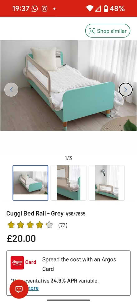 Photo of free Cuggi bedrail Ideal for child (South Norwood SE25) #3